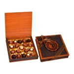 Estuche Madera Cuero Bronce 230G