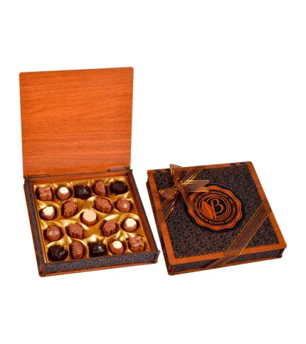 Estuche Madera Cuero Bronce 230G