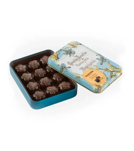 Flor Chocolate 70% y Naranja Lata Amatller