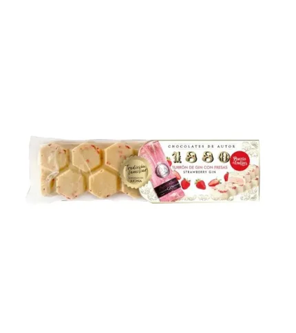 Turrón De Gin Puerto De Indias Con Fresas 300 Gr.-