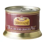 Block Foie Gras Pato Errotazar Lata 130 G