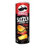 Pringles Hot Flamin Cheese Flavour 165g.