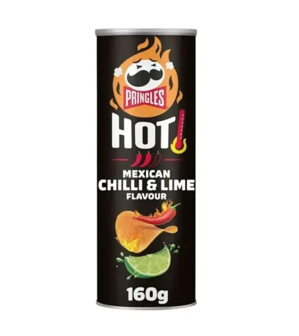 Pringles Hot Mexican Chilli & Lime Flavour 165g.