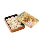 Hojas Chocolate Blanco Con Fresas Lata Amatller 60g.