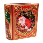 Lata libro Santa bombones Navidad 600g.