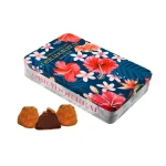 Trufas de chocolate coleccion arte floral obrador real lata 200g.